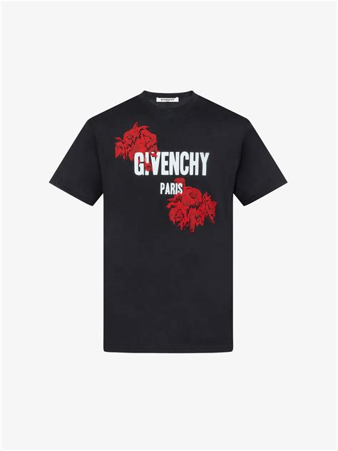 roses & givenchy paris printed t shirt|roses types.